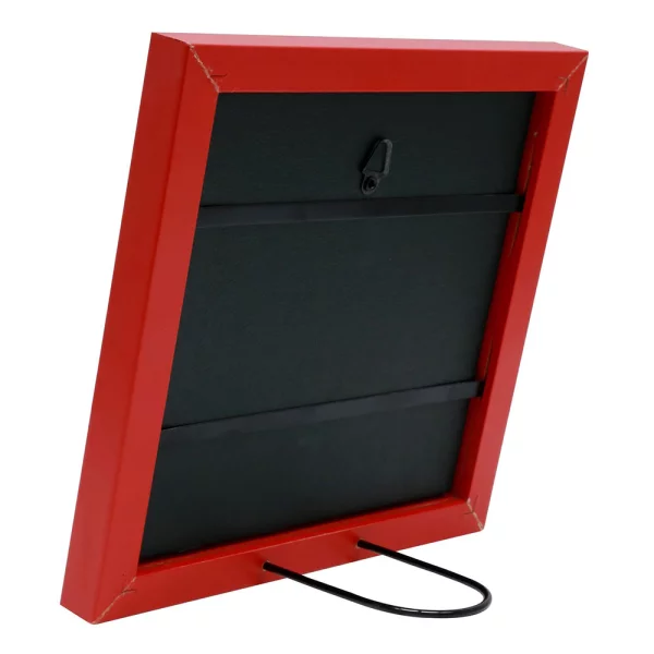 Bilderrahmen mit Herz-Passepartout 10x10 cm | Rot | Normalglas (2 mm)