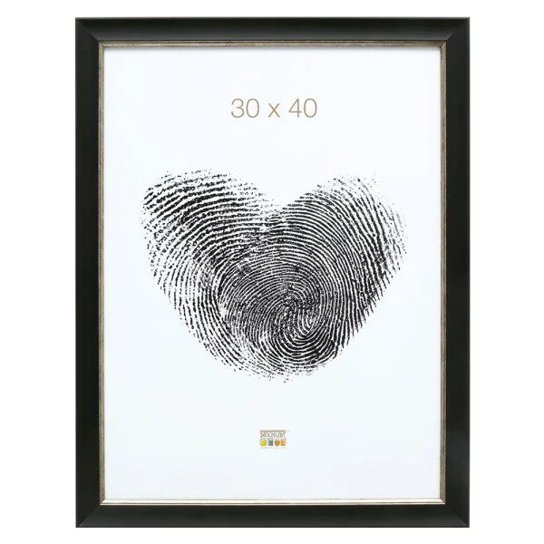 Cadre en plastique Neerlanden 9x13 cm | noir | verre standard (2 mm)