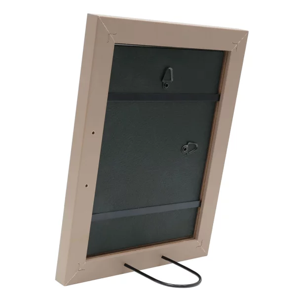Cadre en bois Timeo 10x15 cm | taupe | verre standard (2 mm)
