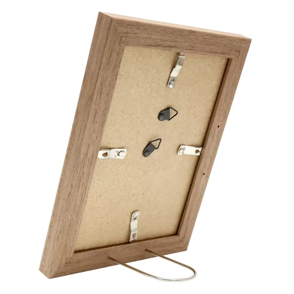 Holz Bilderrahmen Tina 24x30 cm | Braun-Grau | Normalglas (2 mm)