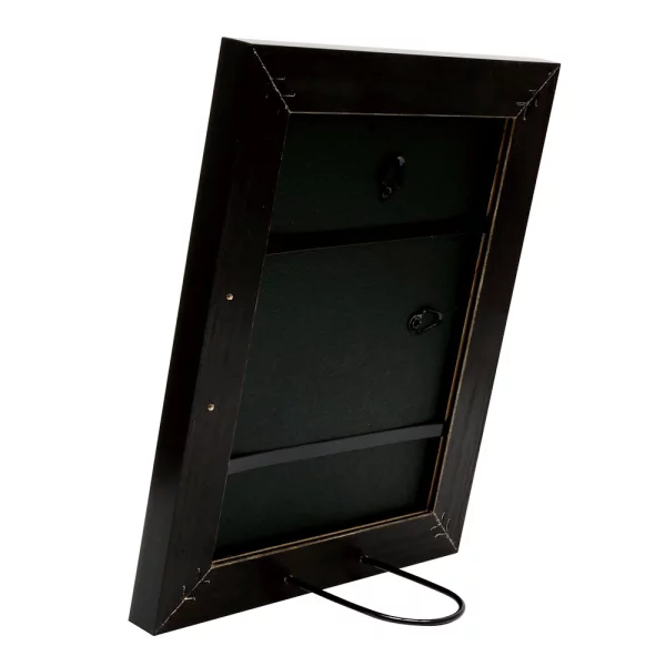 Cadre en bois Nete 10x15 cm | noir | verre standard (2 mm)