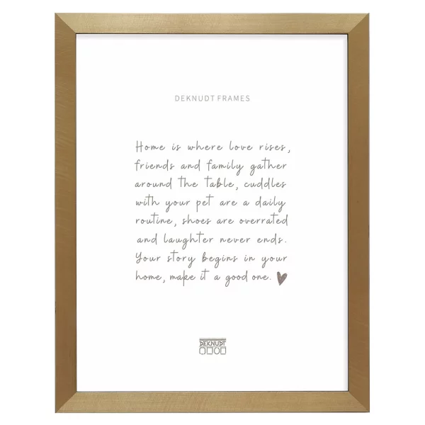 Cadre en plastique Ella 10x15 cm | or-noir | verre standard (2 mm)