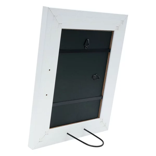 Cadre en bois Nathan 10x15 cm | blanc | verre standard (2 mm)