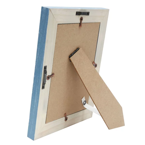 Cadre en bois Alba 10x15 cm | bleu | verre standard (2 mm)