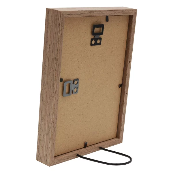 Cadre en bois (MDF) Elias 10x15 cm | brun | verre standard (2 mm)
