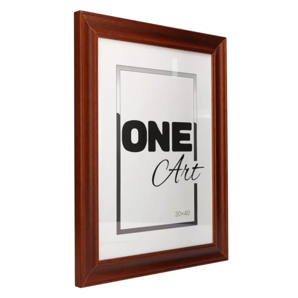 Holz-Bilderrahmen Kinga 50x70 cm | Braun | Kunstglas (1 mm)