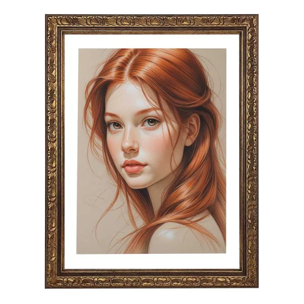 Kunststoffrahmen Zabek 50x70 cm | Gold | Kunstglas (1 mm)