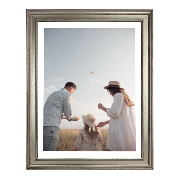 Kunststoffrahmen Zielnik 10x15 cm | Silber | Kunstglas (1 mm)