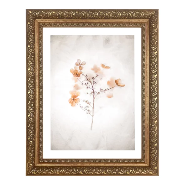 Kunststoffrahmen Boruta 50x70 cm | Gold | Kunstglas (1 mm)