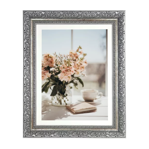 Kunststoffrahmen Boruta 10x15 cm | Silber | Kunstglas (1 mm)