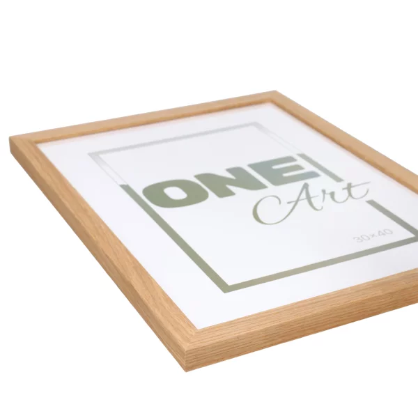 Holz-Bilderrahmen Aniela 70x100 cm | Eiche | Kunstglas (1 mm)