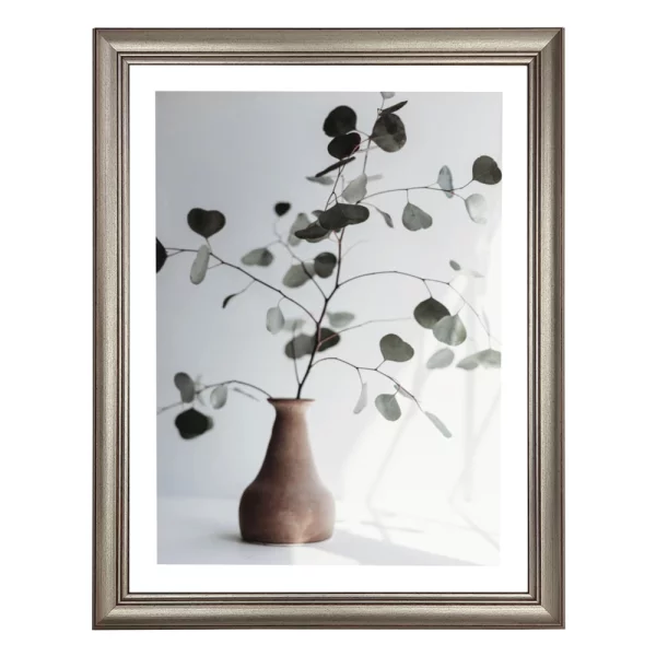 Kunststoffrahmen Krak 10x15 cm | Silber | Kunstglas (1 mm)