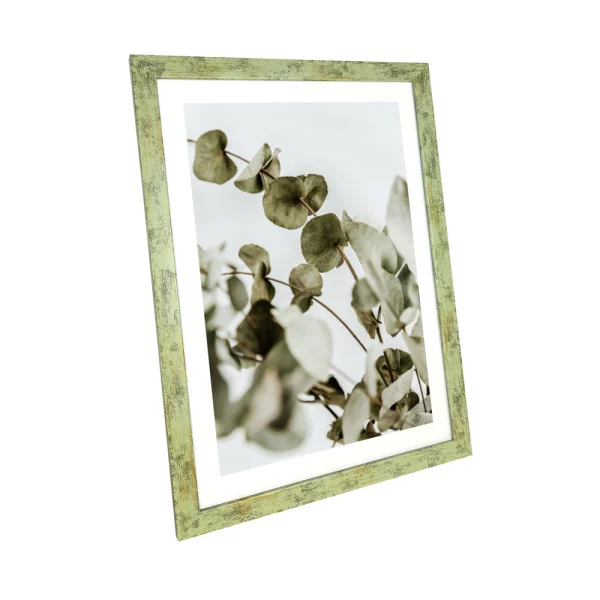 Kunststoff-Bilderrahmen California 10x15 cm | grün | Kunstglas (1 mm)