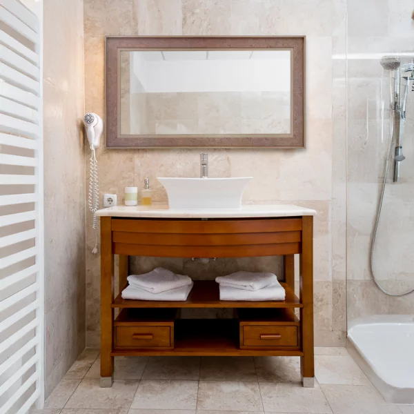 Miroir mural Cosy 40x40 cm | brun | miroir (2 mm)