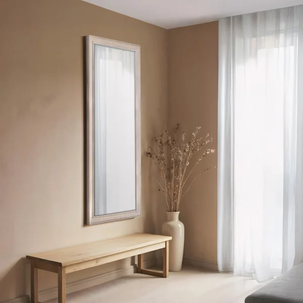 Miroir mural Cosy 40x40 cm | blanc | miroir (2 mm)