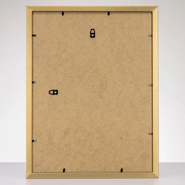Cadre en bois Hekla (MDF) 40x60 cm | or avec structure | verre synthétique (1 mm)