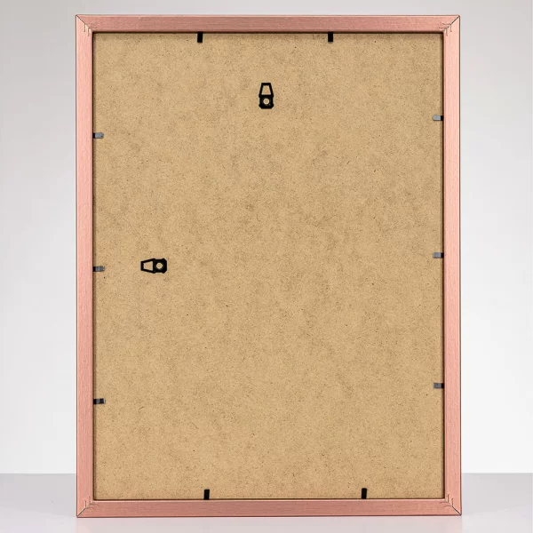 Cadre en bois Hekla (MDF) 10x15 cm | Or rose structuré | verre synthétique (1 mm)