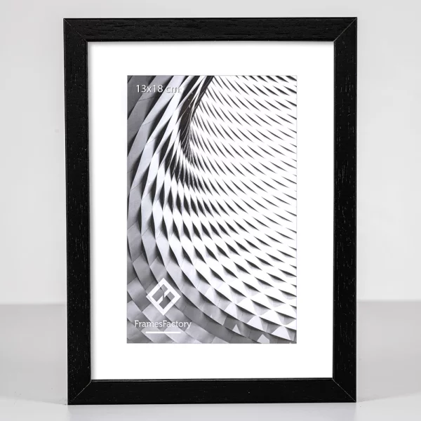 Cadre en bois Tisar 29,7x42 cm (A3) | noir | verre synthétique (1 mm)