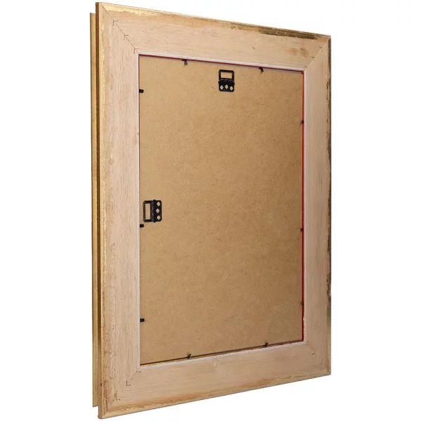 Cadre en bois exclusif Kallatti 20x30 cm | or | cadre vide (sans verre ni panneau arrière)