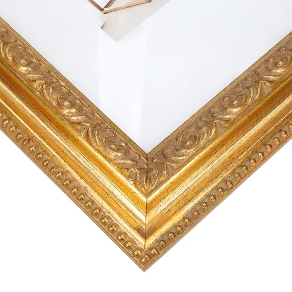 Exklusiv-Holzrahmen Sonderzuschnitt Glymur Gold | Normalglas (2 mm)