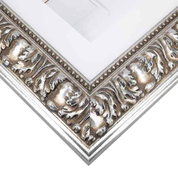 Holzrahmen Macondo - Exclusive Series 45x60 cm | Silber | Normalglas (2 mm)