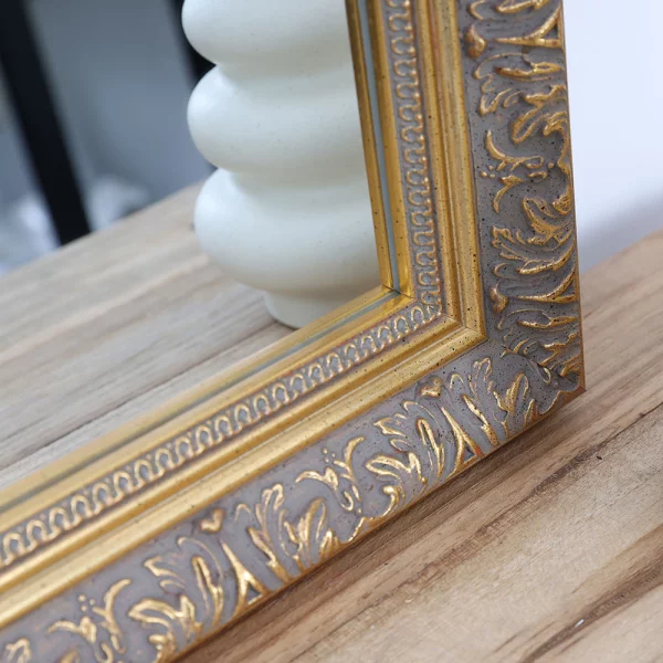 Holz Wandspiegel Bando 50x65 cm | Gold | Spiegel (2 mm)