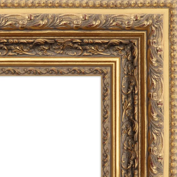 Exklusiver Holz-Bilderrahmen Limpopo 20x30 cm | Gold | Normalglas (2 mm)