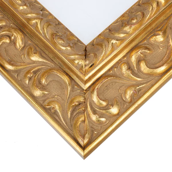 Exklusiv-Holzrahmen Catema 29,7x42 cm (A3) | Gold | Normalglas (2 mm)