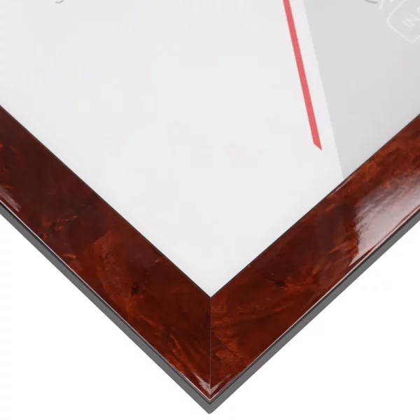 Cadre en bois Dogo 29,7x42 cm (A3) | racine foncée | verre standard (2 mm)