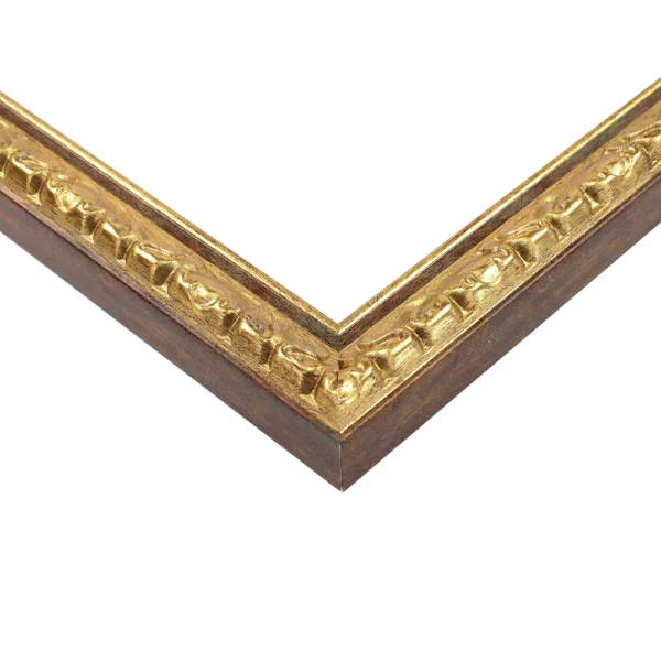 Wandspiegel Sioma aus Kunststoff 30x45 cm | Gold | Spiegel (2 mm)