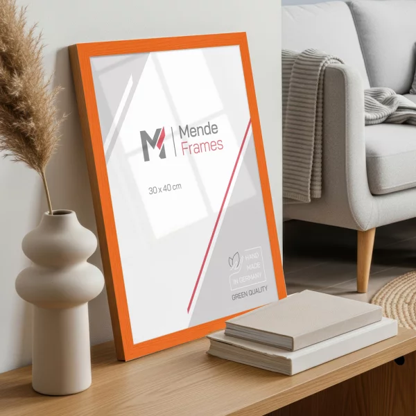 Holzrahmen Boti 10x15 cm | Orange | ohne Glas, mit Rückwand