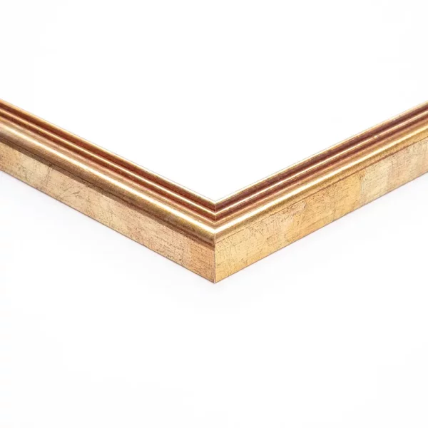 Holzrahmen Eketane 30x30 cm | Gold | Normalglas (2 mm)