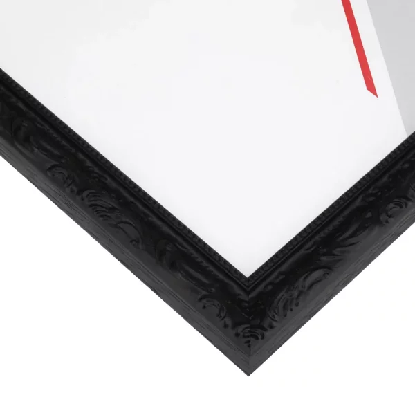 Holz-Bilderrahmen Maputo 15x15 cm | Schwarz | Normalglas (2 mm)