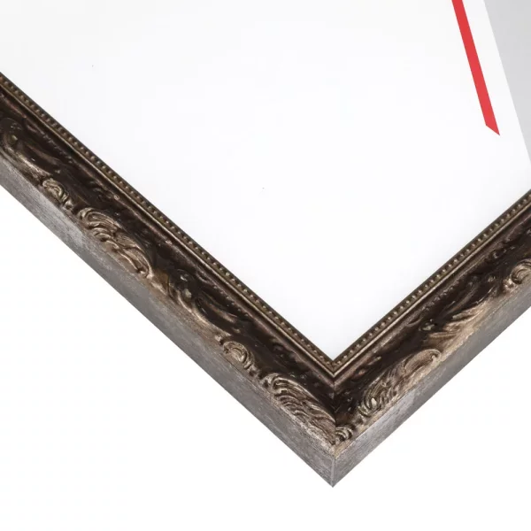 Holz-Bilderrahmen Maputo 15x15 cm | Silber | Normalglas (2 mm)