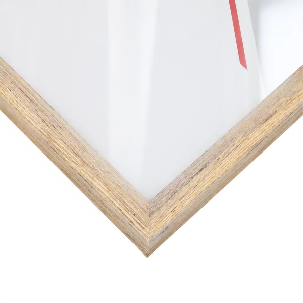 Holz-Bilderrahmen Mencuna nach Maß Natur | Normalglas (2 mm)