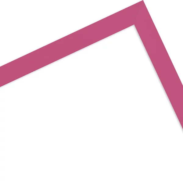 Holz Bilderrahmen Koudou nach Maß Pink | Kunstglas (1,5 mm)