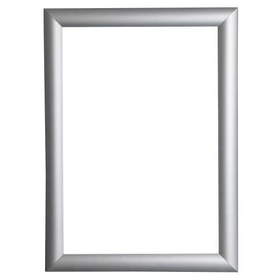 25 mm Klapprahmen magnetisch DIN A3 29,7x42 cm (A3) | silber | Kunstglas mattiert (1 mm)