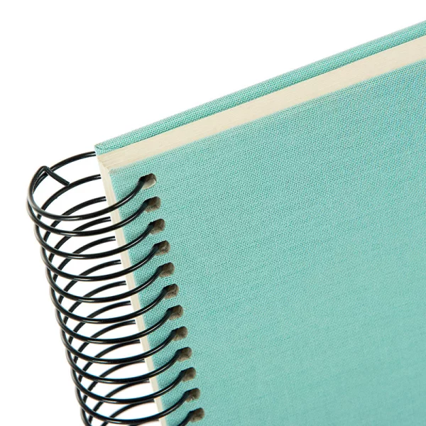 Spiralalbum Bella Vista - 40 weiße Seiten zum Einkleben (17x24 cm) 24x17 cm (40 Seiten) | aqua