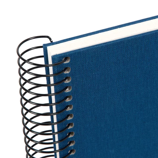 Spiralalbum Bella Vista - 40 weiße Seiten zum Einkleben (17x24 cm) 24x17 cm (40 Seiten) | blau