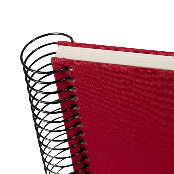 Spiralalbum Bella Vista - 40 weiße Seiten zum Einkleben (17x24 cm) 24x17 cm (40 Seiten) | rot