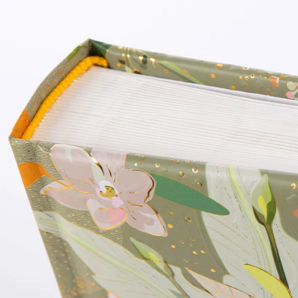 Fotoalbum Royal Lily mit 60 weißen Seiten zum Einkleben, 25x25 cm 25x25 cm (60 Seiten) | grün