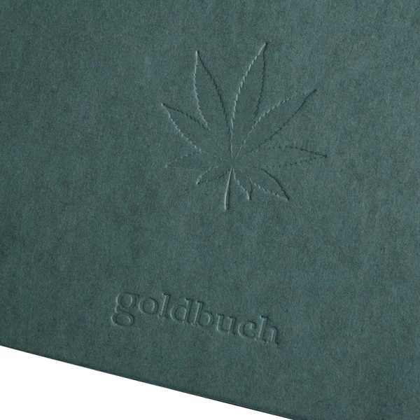 Fotoalbum aus Hanf mit 60 weißen Seiten zum Einkleben, 25x25 cm 25x25 cm (60 Seiten) | Midnight Green