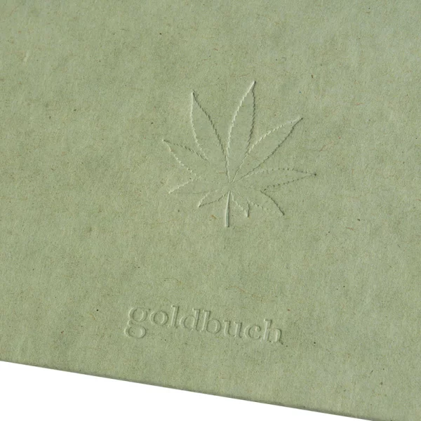 Fotoalbum aus Hanf mit 60 weißen Seiten zum Einkleben, 25x25 cm 25x25 cm (60 Seiten) | Smoke Green