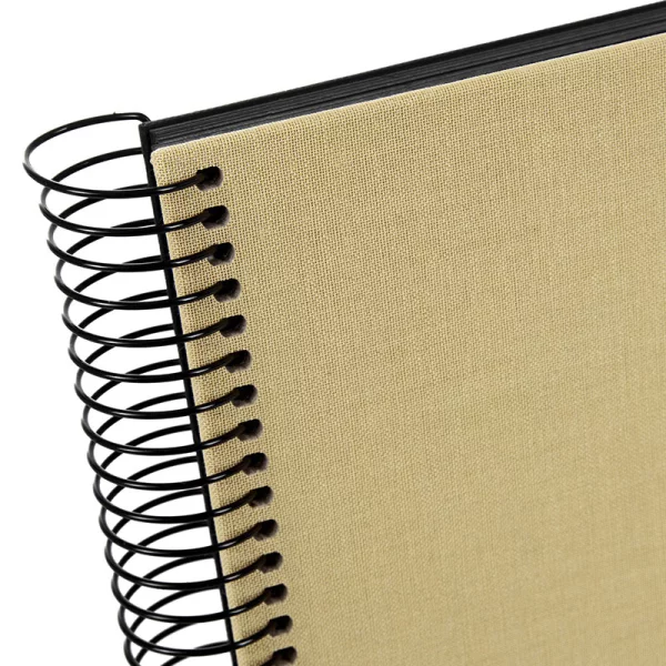 Spiralalbum Bella Vista - 40 schwarze Seiten zum Einkleben (35x30 cm) 35x30 cm (40 Seiten) | beige