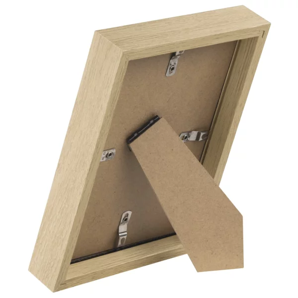 Holz Bilderrahmen Kopenhagen (MDF) inkl. Passepartout 15x20 cm | Eiche | Normalglas (2 mm)