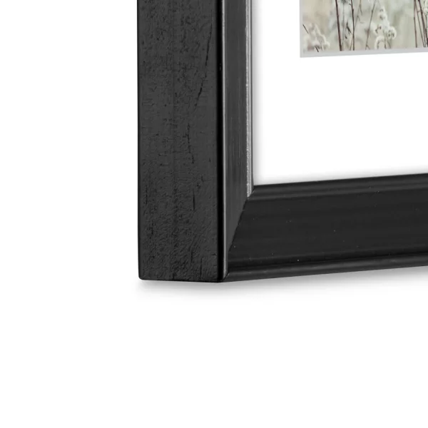 Holz Bilderrahmen Rise 10x15 cm | Schwarz | Normalglas (2 mm)