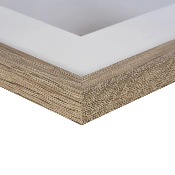 Holz Bilderrahmen Modern für mehrere Bilder 3x10x15 cm | mittelbraun | Normalglas (2 mm)