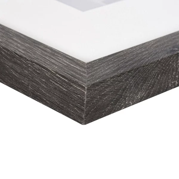 Holz Bilderrahmen Modern für mehrere Bilder 3x13x18 cm | Dunkelgrau | Normalglas (2 mm)