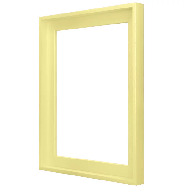 Baklijst Matiz op maat Ivory Yellow (001) | lege kader (zonder glas en achterwand)