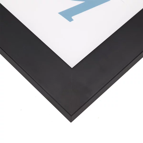 Cadre en bois Pantera sur mesure noir | verre standard (2 mm)